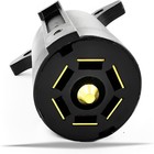 2pcs 7 Way Round Rv Style Trailer Light Plug Connector Replacement End Blade Pin