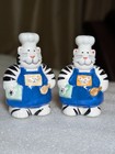 Vintage Coco Dowley Kitty Cat Chefs Salt And Pepper Shaker Set