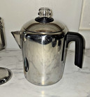 Farberware Stainless Steel Stove Top Coffee Pot L7680 4-8 Cup Percolator