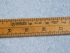 Vintage 24  Stanley No  68 Boxwood   Brass Folding Rule - Vertical Scales