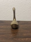 Vintage Mcm Solid Brass Swan Figurine Paperweight Mid Century Modern Bird Decor