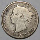 1876-h Newfoundland 10 Cent Scarce Date 10k Minted -3811-