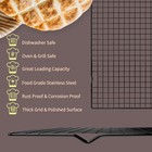 Briout Cooling Rack For Baking  2-pack 16x10 Inches Baking 16 x10 -2pc  Black