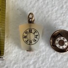 Vintage Charm Agate Mason Keystone Pendant Fob And Lapel Pin 