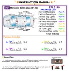 25 Bulbs Led Interior Light Kit For Benz S Class W140 White Light Bulbs Upgrade
