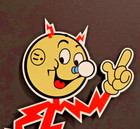 Reddy Kilowatt Electric Power Company Die Cut 18 Inch Metal Sign Modern Retro