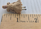 Antique Carl Horn Tiny Bisque Doll Org  Crochet Dress German Dollhouse Miniature