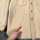 Vintage Eddie Bauer Shirt Jacket Mens Medium Beige Button Wool Shacket Usa 70s