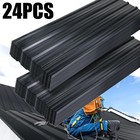 24 Pcs Roof Panels Galvanized Steel Hardware Metal Roofing Sheets Wall Panels