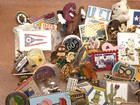 Vintage - Now 70  Piece Lot Enamel Push Pins Lapel Pins Variety Pinback Lot  3