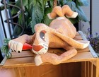    whimsical Folk Art Cottonwood Rabbit Figurine By Rory Alvarez     Signed   Dated