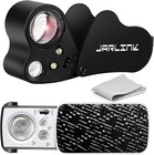 2 Pack Jewelers Loupe  30x 60x 90x Illuminated Jewelers Eye Magnifier And Mag   