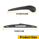 Rear Wiper Arm Blade For Ford 2012-2018 Focus Hatchback Back Windshield Wiper Ea