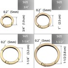 Loosco Metal O Ring For Purse Strap 10 Pcs Spring Rings For Handbag Keysgold 1