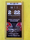 2022 National Championship Replica Ticket 1 10 - Georgia Vs Alabama - Sect 140