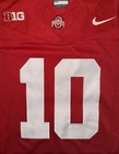 Julian Sayin Red Ohio State Osu Jersey Buckeyes Stitched 10 Fuse Stitched