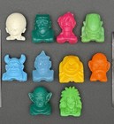 Dragon Ball Z Crazy Bones Lot Of 10 Brazil Magic Box Rare Figures   2 Cards