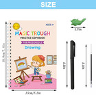 4 Pc Magic Grooved Practice Copybook reusable Grooved Writing Books handwriting 