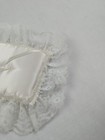 Vintage New Lace Satin White Ring Bearer Pillow Wedding Bridal Supply 