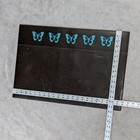Desk Pad Horchow Leather Made In Italy 15 1 2  X 23  Brown Turquoise Butterfly
