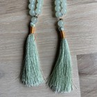 2x Tasbih Muslim Prayer Marble Beads -green-33 Beads- Handmade- Free Shipping 