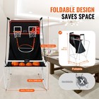 Uimoso Foldable Indoor Double Shot Basketball Arcade Game 2 Player 4 Balls