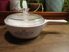 Vtg Corning Ware Blue Cornflower P-81-b Saucepan W pyrex P81c Glass Lid 1 Pint