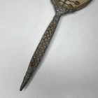 Antique Art Nouveau Apollo Vanity Hand Held Mirror 1900-1920 Silver Plated Brass