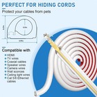 39   -197  Cord Hider Wall Self Adhesive Silicone Cord Covers For Wires On Wall