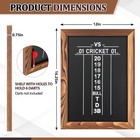 Dart Scoreboard For Cricket And 01 Darts Games Darts Holder Wall Mount Wood D   