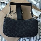 Ashton Baguette In  Denim Black Cq184 Crossbody New