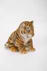 Sitting Tiger Cub Statue Wildlife Decor Garden Statue Garden Home Decor Tabletop
