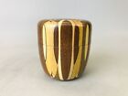 Y6702 Natume Hakone Woodwork Parquet Caddy Signed Japan Tea Ceremony Antique