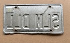 1979 Illinois Expired License Vanity Plate Ford Chevy Slmdll