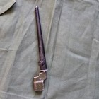 British English Vintage Ww2 Spike Bayonet W  Metal Scabbard