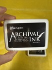 2 Ranger  Archival Ink  Permanent Ink  Ink Pad  Non-toxic  Jet Black F3
