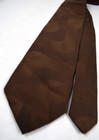 Neck Tie Vtg 70s Jcpenney Brown With Big Brown Swirls Poly Wide Tie 56  X 4 