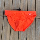 Speedo Men Bright Orange Solar Swim Brief Bikini Swimwear Swimsuit