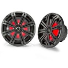 Kicker Marine Radio 46kmc2 And 8  Charcoal Marine Led Speakers  qty 2  1 Pair   