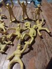 Marx Roy Rogers Play Set Western Ranch Town Yellow Cowboys   Cowgirl W Horses
