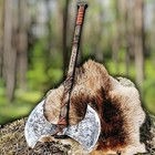 34  Double Headed Large Berserker Axe Hand Forged Two Handed Big Viking Axe