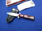 Vintage Western Usa W75 Double Edge Boot Knife Dagger Fixed Blade W sheath Nib