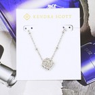 Clearance  Nwot Kendra Scott Kelly Logo Necklace Earrings Set Silver Tone