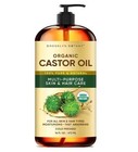 Premium Organic Castor Oil 100  Pure And Hexane-free Cold-pressed Beauty 16 Fl 