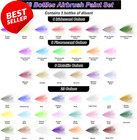 Airbrush Paint Set 43 Colors W 5 Thinners Acrylic 48 Bottles - Us