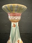 Vtg Mackenzie Childs Candlestick Aalsmeer Hand Painted Pottery 7    Cottage 1994