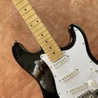 Real Photo Sss Pickup Maple Fingerboard Black St Electric Guitar Chrome Hardware