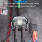 2way Distribution Block 0 Gauge In Out Car Audio Amp Power Ground Distributor 2x