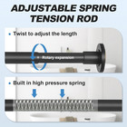 Heavy Duty Tension Curtain Rod 31-80    No Drill Stainless