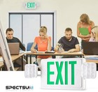 Ul Listed Led 6 Packs Led Green Exit Sign With Battery Backup Combo Exit Light 